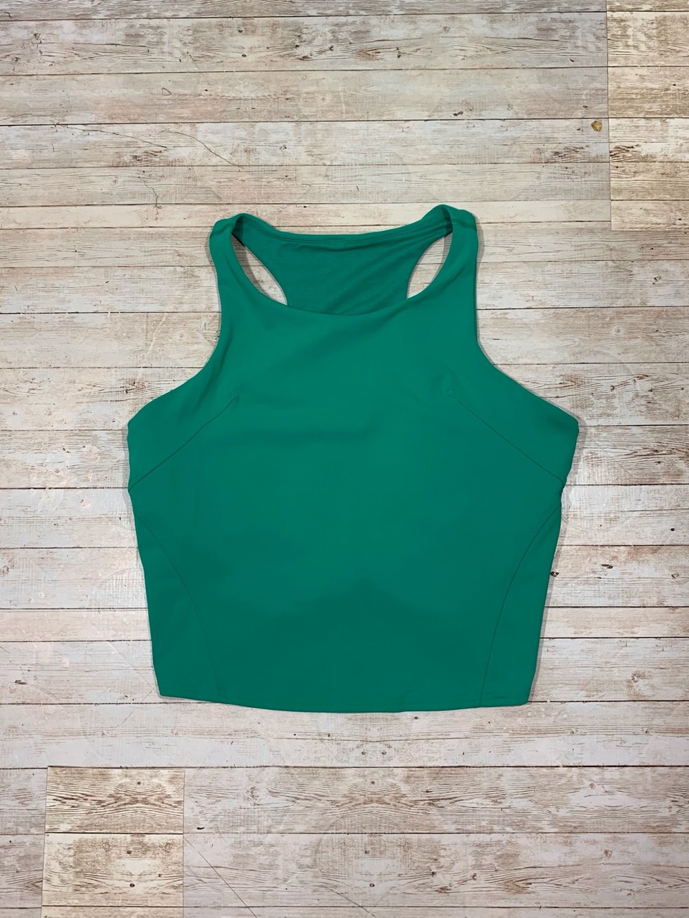 Lululemon Wunder Train Racerback Tank Top Bra Size 16 Green W1EM7S